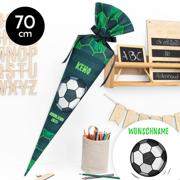 Schultüte aus Stoff Kuschel Velvet individualisierbar mit Wunschname personalisierbar 70 cm 85 cm -