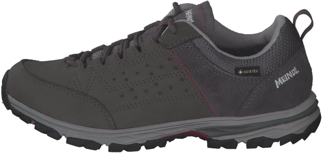 Meindl Damen Wanderschuhe Durban Lady GTX 35.5 EU Grau Bordeaux, 35.5 EU Grau Bordeaux