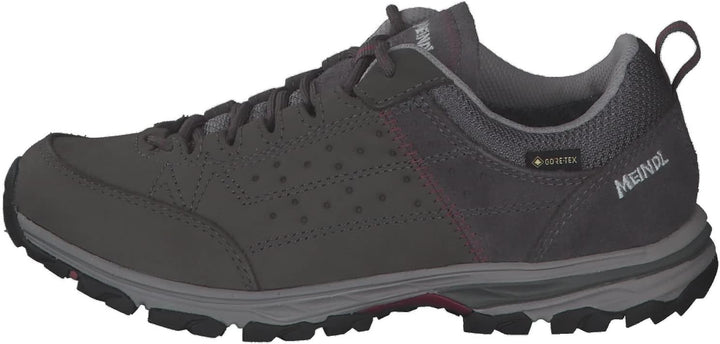 Meindl Damen Wanderschuhe Durban Lady GTX 35.5 EU Grau Bordeaux, 35.5 EU Grau Bordeaux