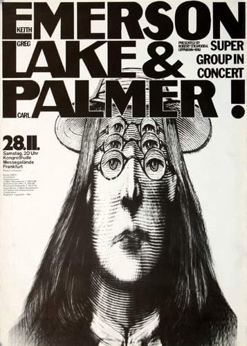 Emerson, Lake & Palmer - Tarkus, Frankfurt 1970 » Konzertplakat/Premium Poster | Live Konzert Verans