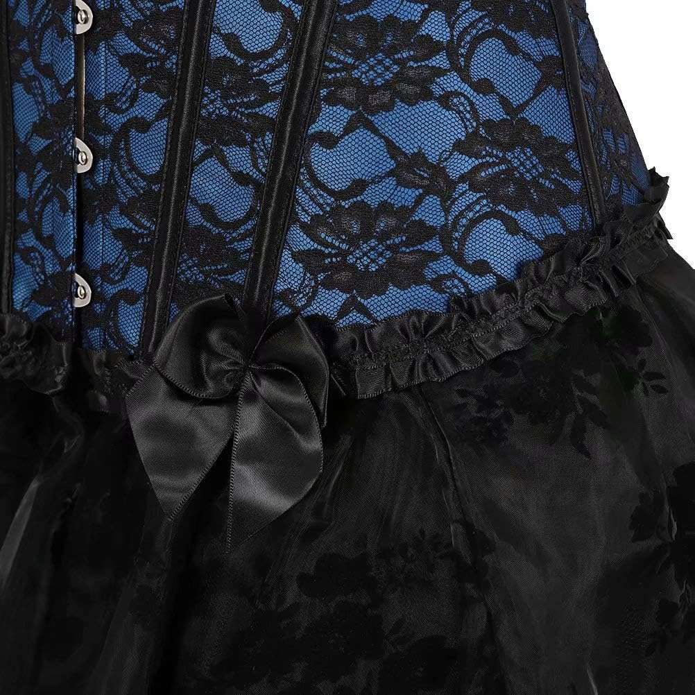 corsagenkleid corsagenkleid Vollbrust Kleid Corsage Bustier Korsett Kleider Spitze lang asymmetrisch