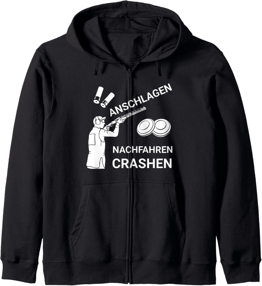 Tontaubenschiessen I Skeet Tontaube Motiv für Sportschützen Kapuzenjacke