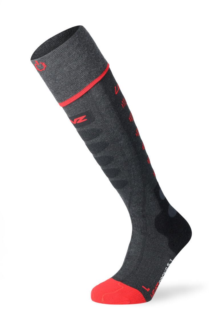 Lenz Heat 5.1 Socken 2023 Anthracite/red 42-44, 42-44