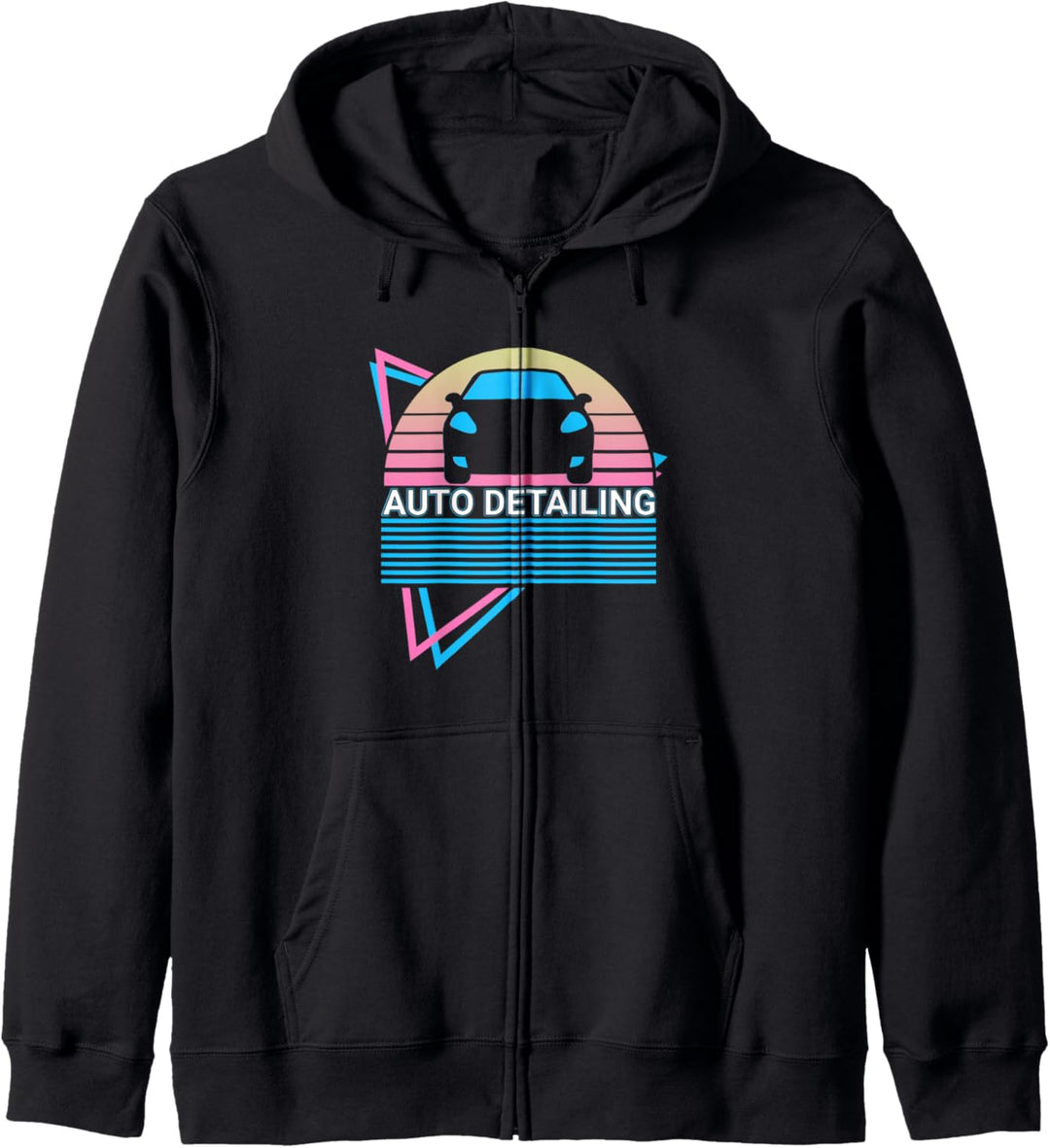 Automatische Detaillierung im Retro-Stil Kapuzenjacke