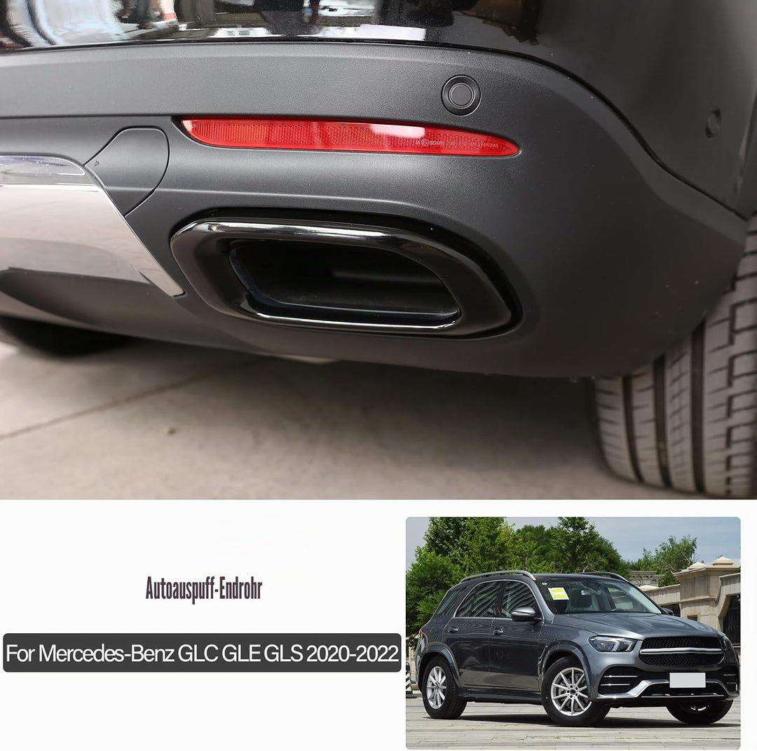 DIYUCAR Für MB Benz GLE 350 GLE 450 GLC GLS W167 X253 X167 2020 2021 Schalldämpfer Auspuffrohr Endro