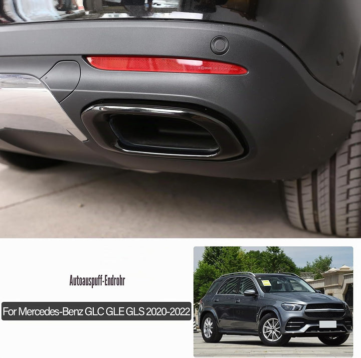 DIYUCAR Für MB Benz GLE 350 GLE 450 GLC GLS W167 X253 X167 2020 2021 Schalldämpfer Auspuffrohr Endro