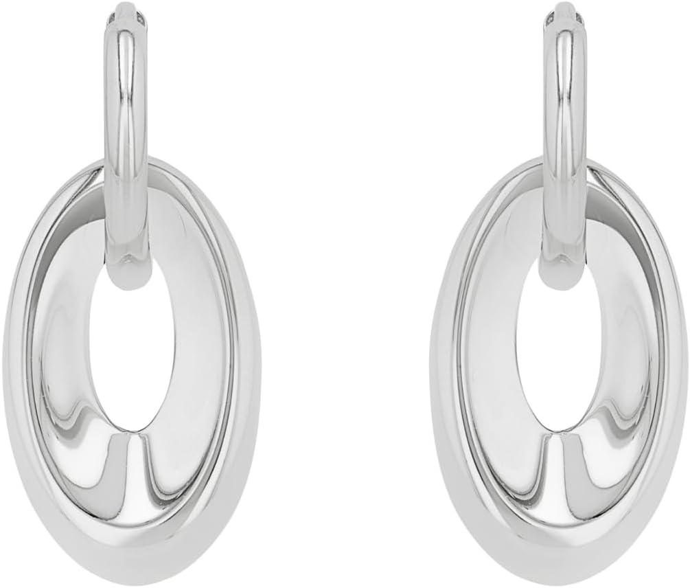 s.Oliver Creolen Edelstahl Damen Ohrschmuck, 2,7 cm, Silber, Kommt in Schmuck Geschenk Box, 2034822