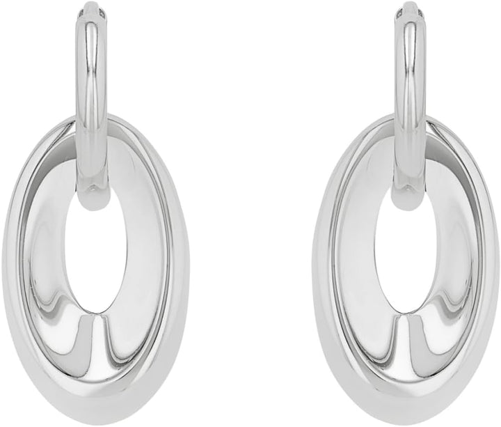 s.Oliver Creolen Edelstahl Damen Ohrschmuck, 2,7 cm, Silber, Kommt in Schmuck Geschenk Box, 2034822