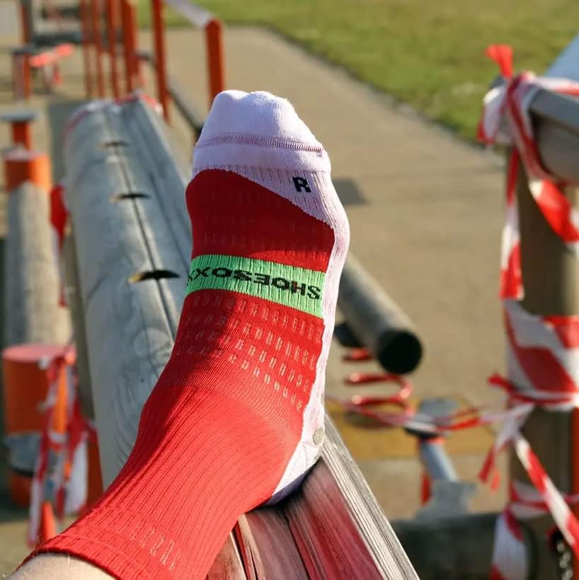 SHOESOXX Grip Sportsocken Funktionssocken L Rot, L Rot