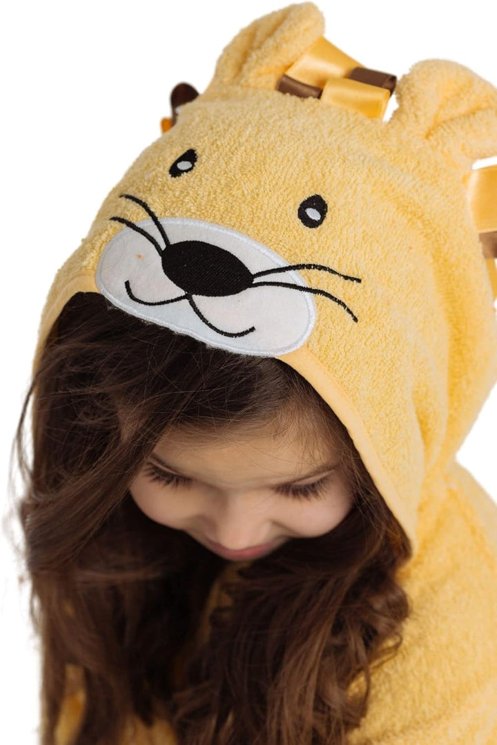 ELY PARKER Bademantel Kinder Frottee, Jungs, Jungen, Mädchen, Handtuch aus Türkische Baumwolle, mit
