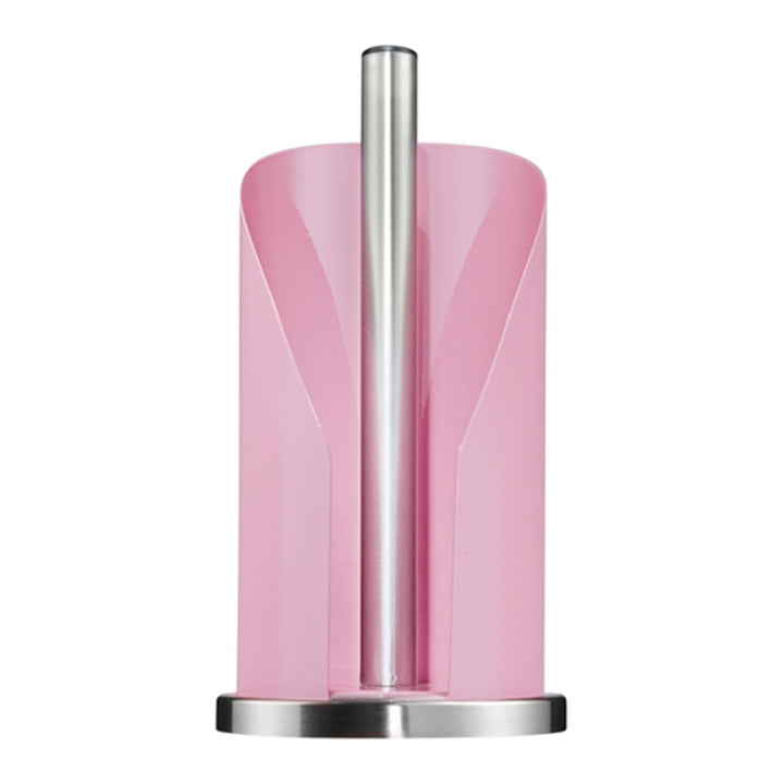 Wesco Papierrollenhalter in der Farbe pink aus Edelstahl und farbig lackiertem Stahlblech, standfest