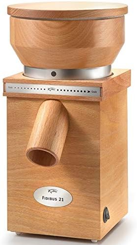 KoMo Fidibus 21 Getreidemühle (250 Watt , Holz) - Heute Mehl für den Kuchen, morgen für Pizza oder S
