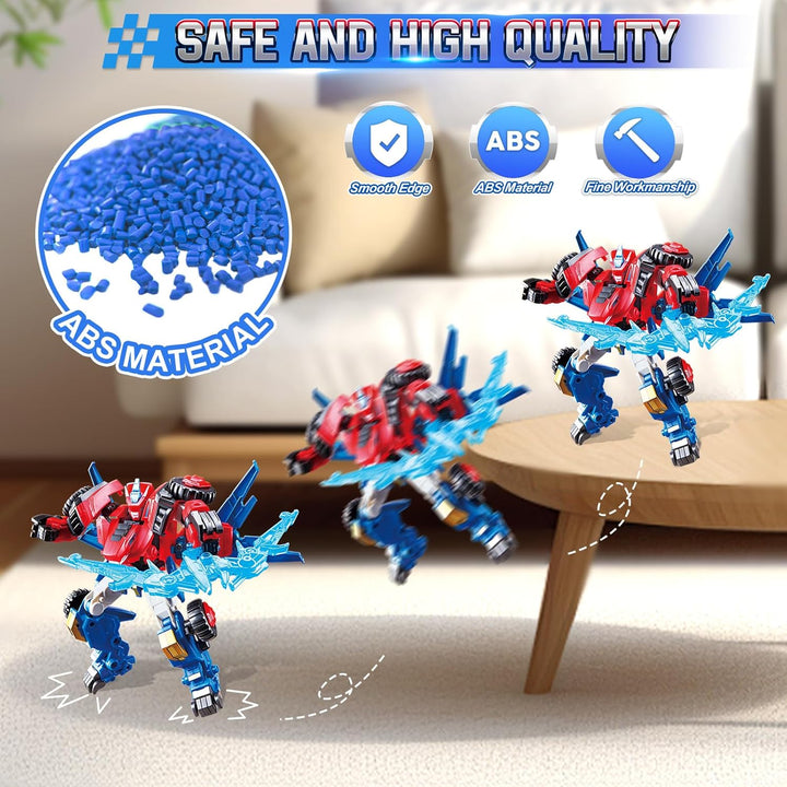 Verwandlungsroboter 2 in 1 Raptor Bolt Wing, 8,66 Zoll, Kinder Roboter Spielzeug, Chariot Transforma