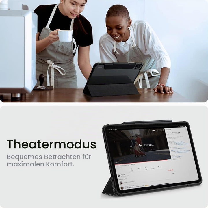 Spigen Ultra Hybrid Pro Hülle Kompatibel mit Xiaomi Pad 5 / Xiaomi Pad 5 Pro - Schwarz