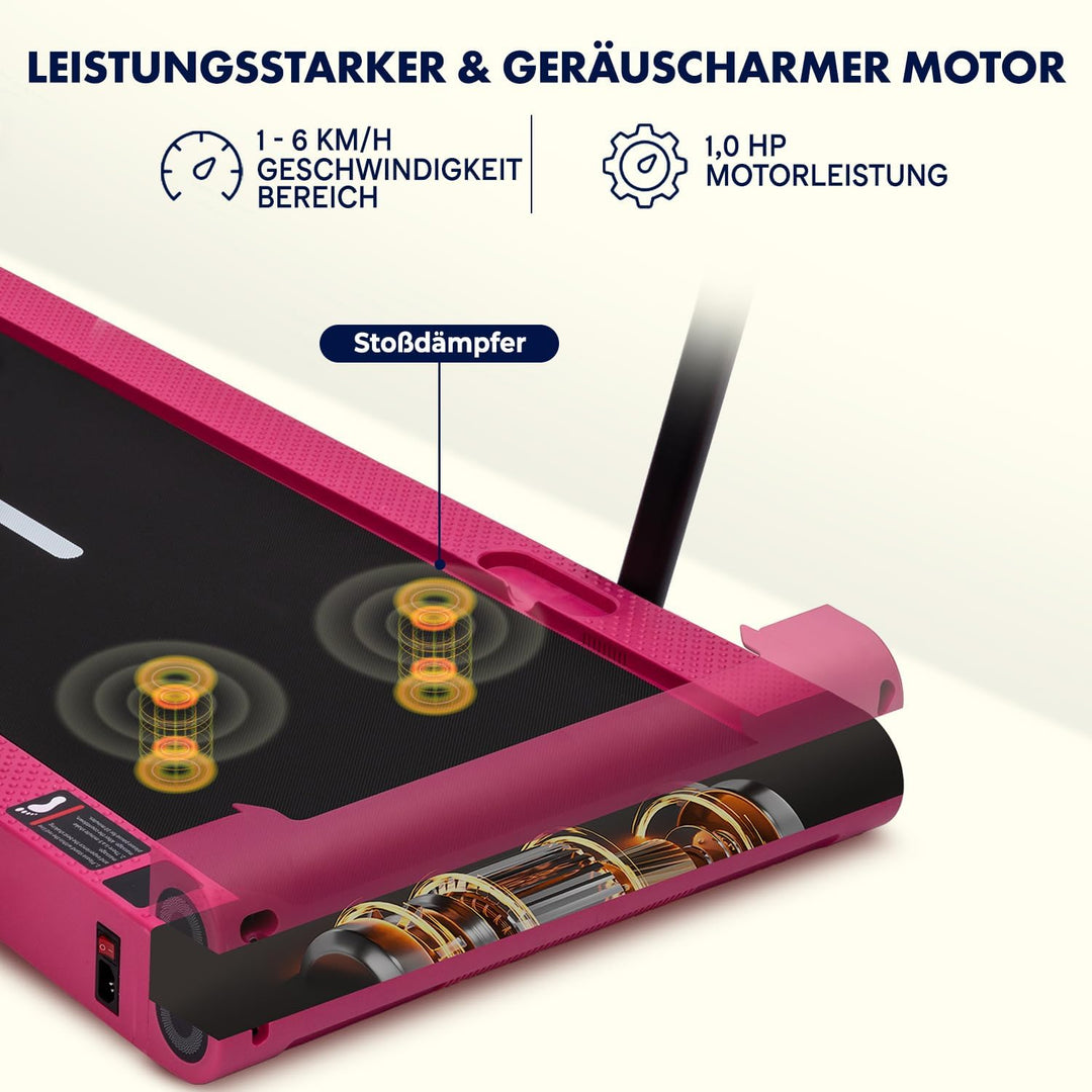 SQUATZ Walking Pad Laufband mit Vibrationsplatte, klappbares Laufband für Zuhause und Home Office, F