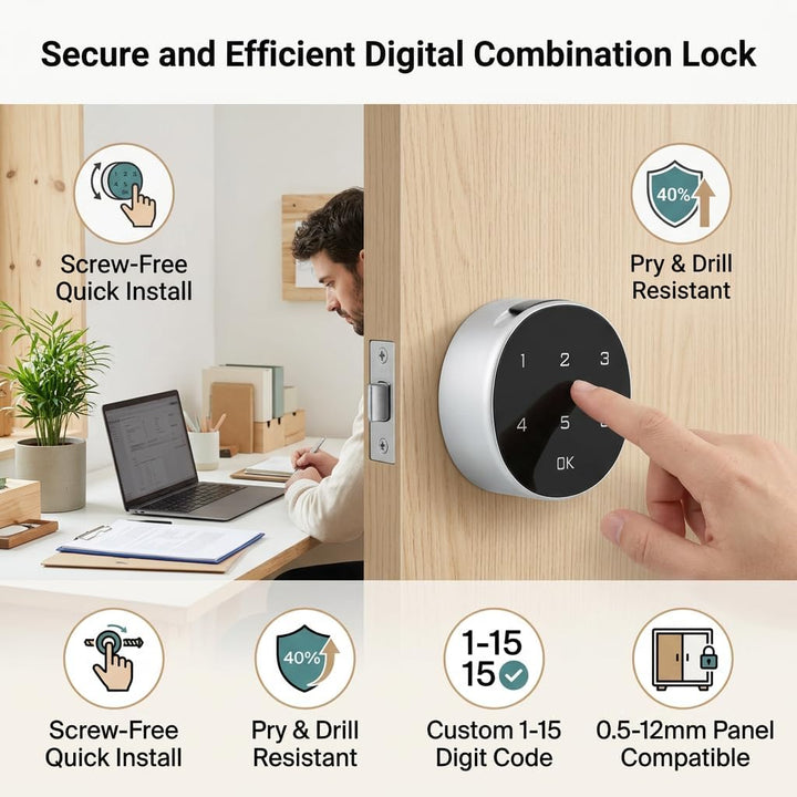Code Lock Digitale Zink-Legierung Code Kombination Elektronische Code Lock Cam Cabinet Locker Komfor