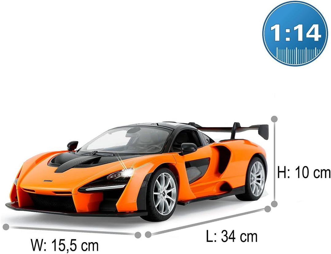 JAMARA 403119 - McLaren Senna 2,4 GHz 1:14 - RC Auto, offiziell lizenziert, bis 1 Std Fahrzeit, ca.