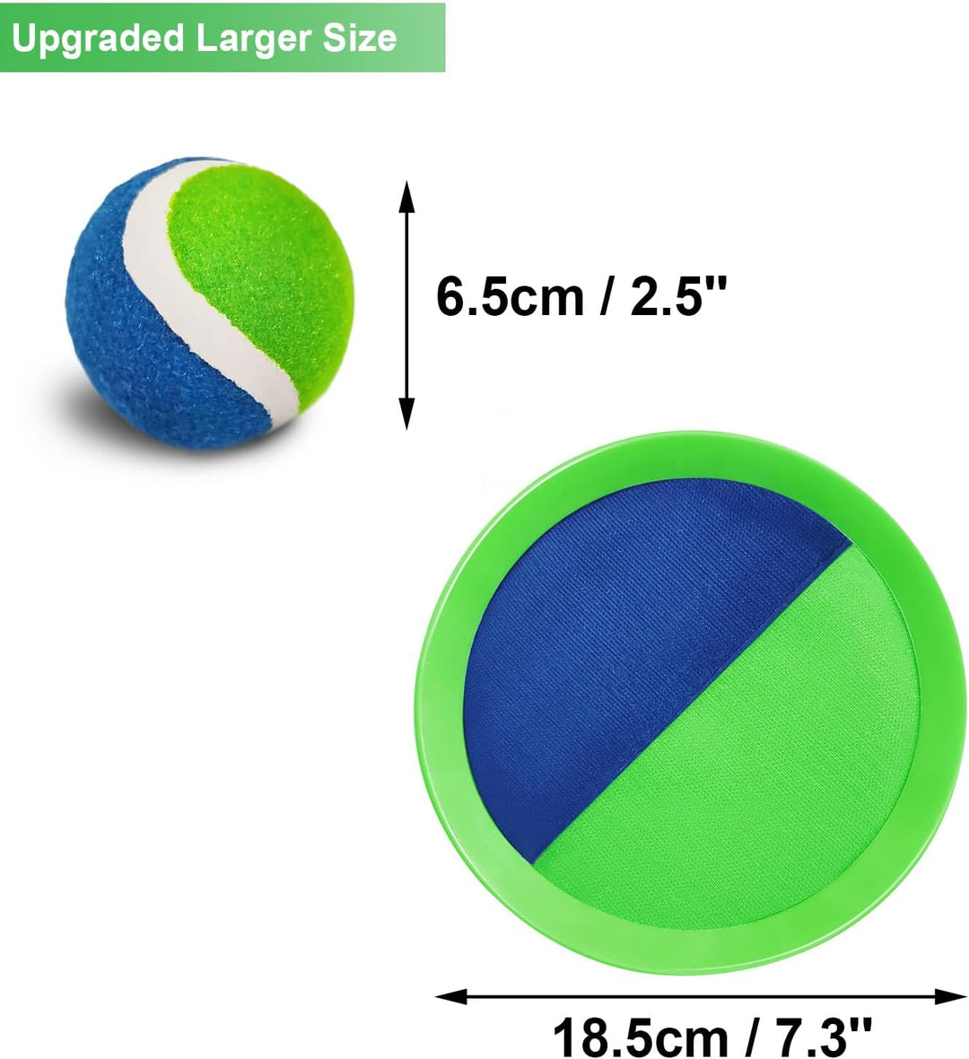 Jalunth Klettballspiel Klettball Strandspielzeug Strandspiele Wurfspiel Kinder Erwachsene Garten Out