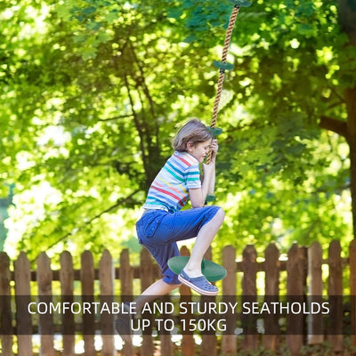 Schaukel Outdoor Kinder Kletterseil Schaukel mit Plattform, Schaukel Kletterseil für Kinder Baum Sch