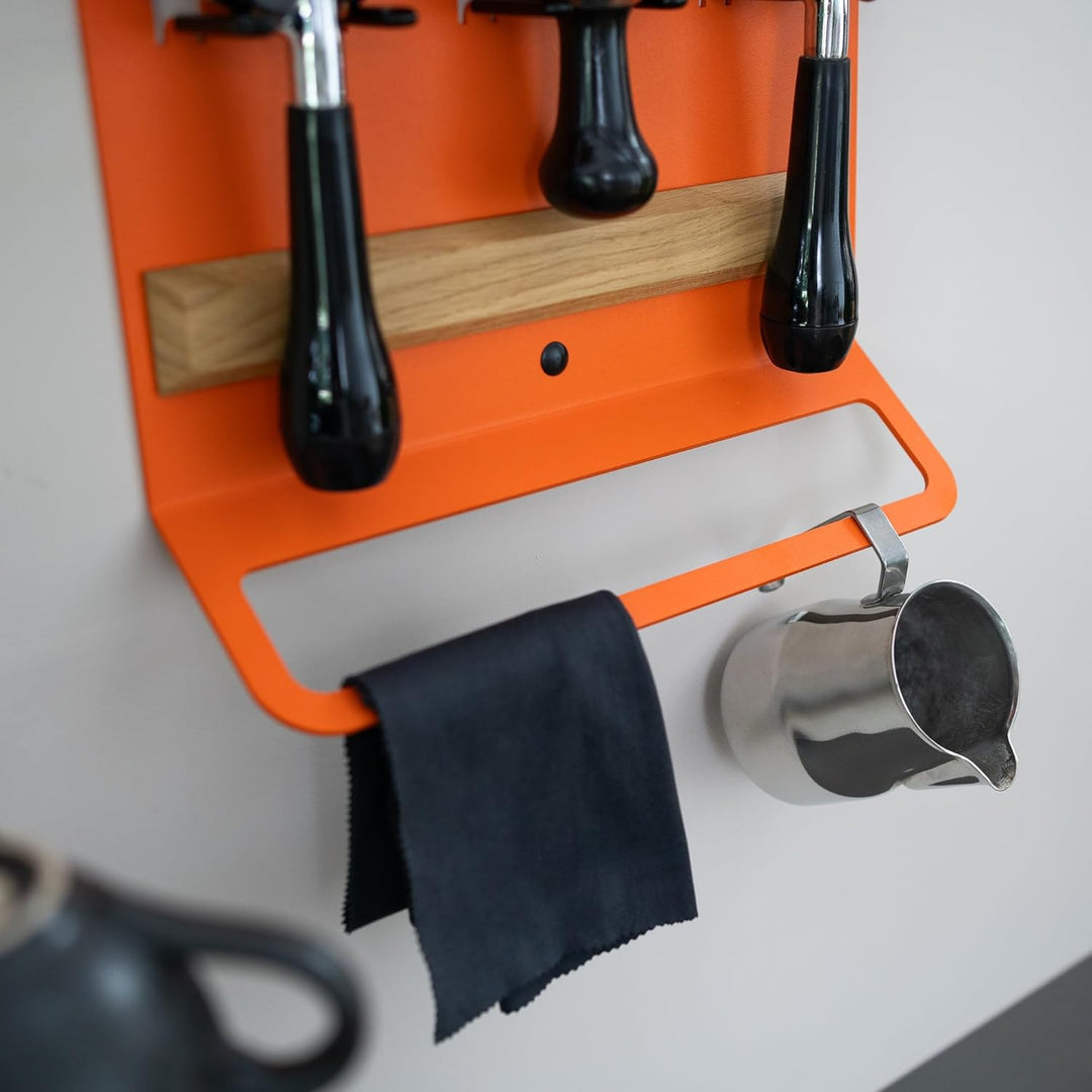 FLATE® Barista Board für Siebträger, Tamper und Barista Zubehör (Weiss), Wei&amp;