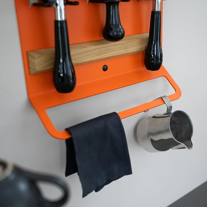 FLATE® Barista Board für Siebträger, Tamper und Barista Zubehör (Weiss), Wei&amp;