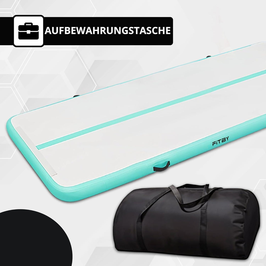 3 M Air Track-Turnmatte Mit Elektrischer Pumpe – 10 Cm Dicke Aufblasbare Tumbling-Matte | Tragbarer