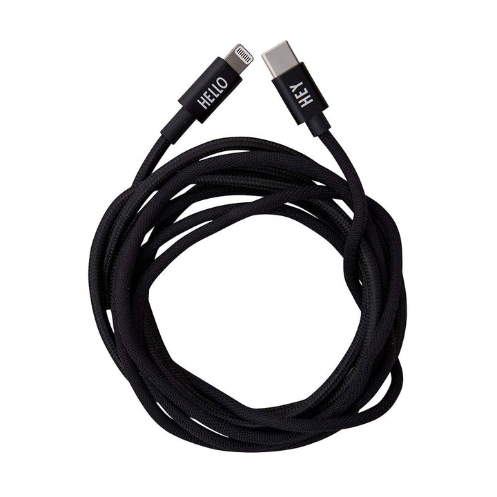 Design Letters USB-C to lightning kabel, Kompatibel mit Macbook Laptop und iPad Pro Ladegerät von 20