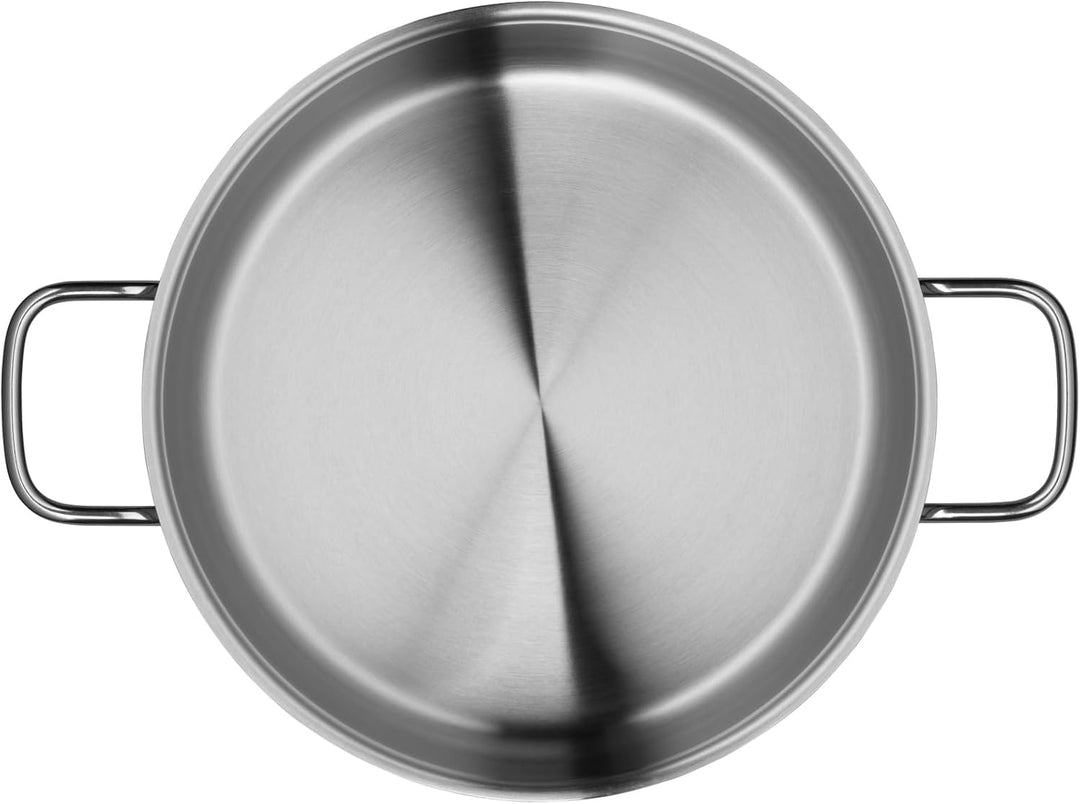 WMF Diadem Plus Kochtopf gross 24cm, Glasdeckel, Bratentopf Induktion 4,5l, Cromargan Edelstahl poli