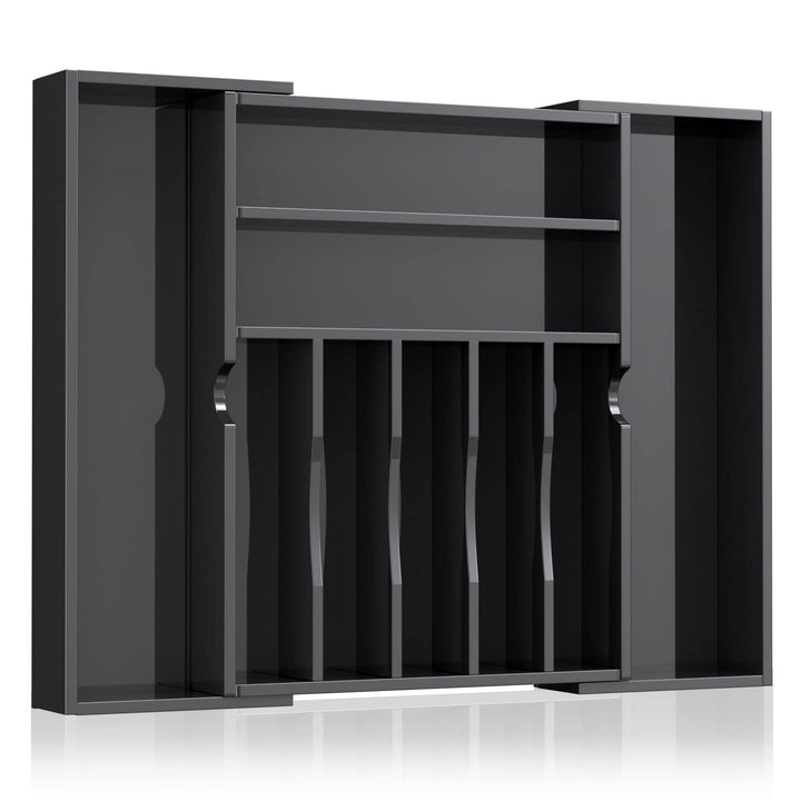 NIUBEE Schubladen-Organizer aus Acryl, für Besteck und Utensilien, erweiterbarer Besteck-Organizer u