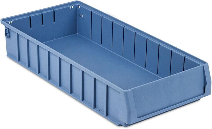 SparSet 10x Regalkasten 500 BN mit Etikett & Schutzhaube | HxBxT 9x23,4x50cm | 7,8 Liter | Sichtlage
