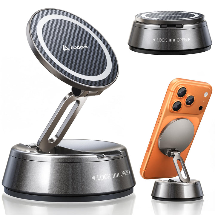 andobil 2026 Neueste Handyhalterung Auto Magnet für Magsafe Autohalterung, [20x N55 Magnete & Verbes