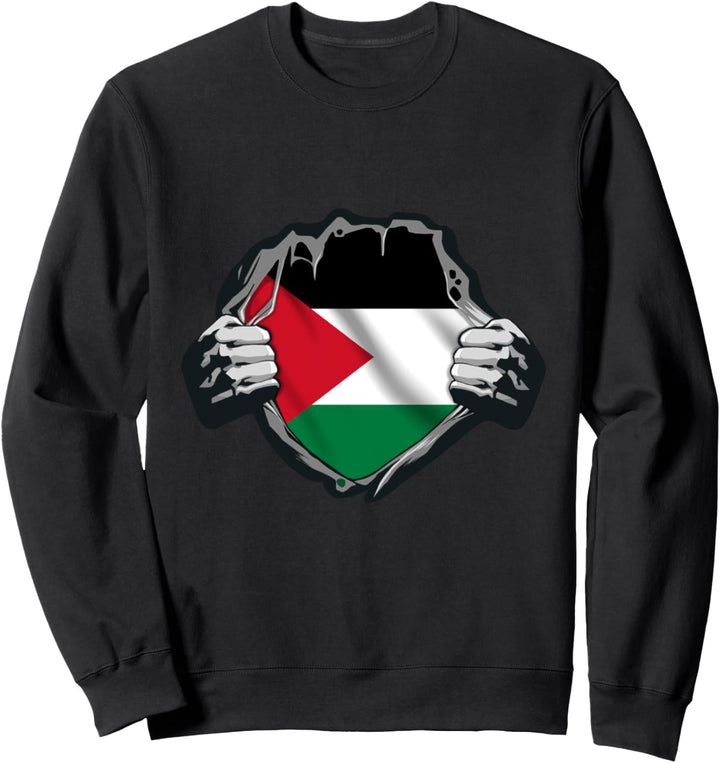 Palästina, Flagge von Palästina, Palästina-Flagge. Sweatshirt