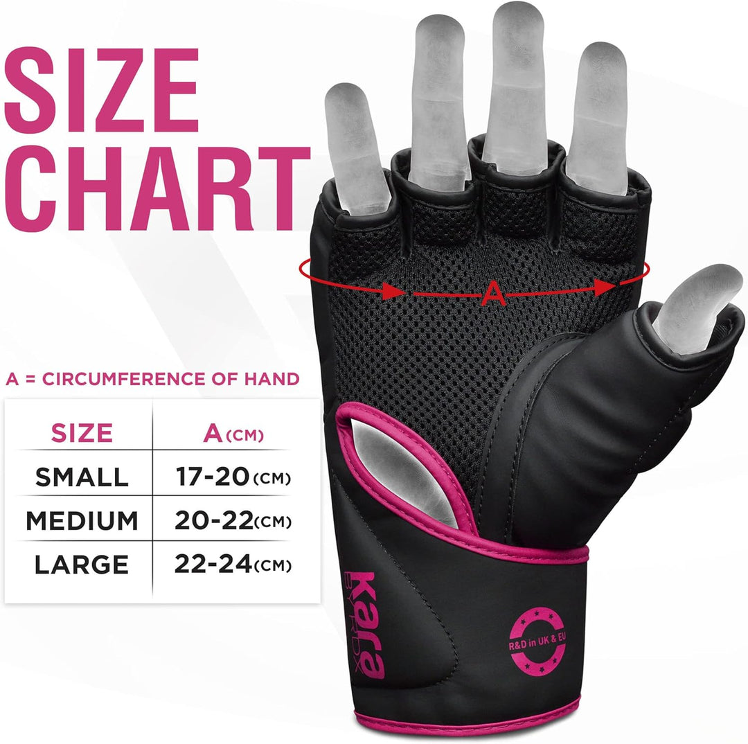 RDX Profi MMA Handschuhe Training, Kara Maya Hide Leder, Sparring Grappling Kampfsport Kickboxen Sch