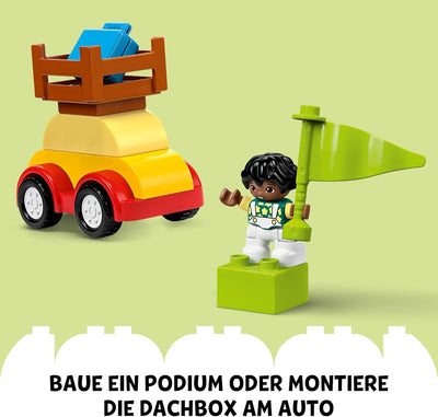 LEGO DUPLO Classic Steinebox Autos und LKWs, Spielset mit Fahrzeugen für Kleinkinder ab 1.5 Jahren,