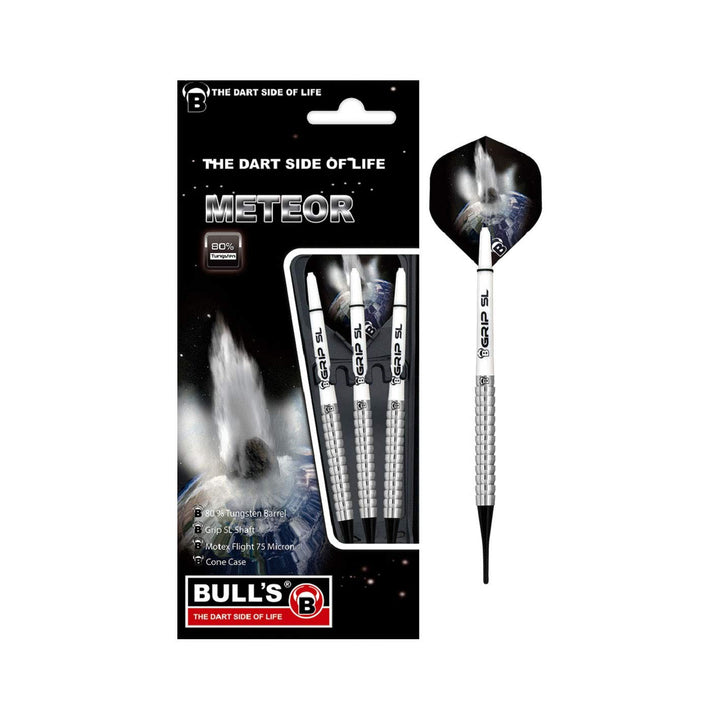 Meteor Soft Dart aus 80 % Tungsten. Dartset aus 3 Dartpfeilen, entwickelt mit über 10 Varianten, unt