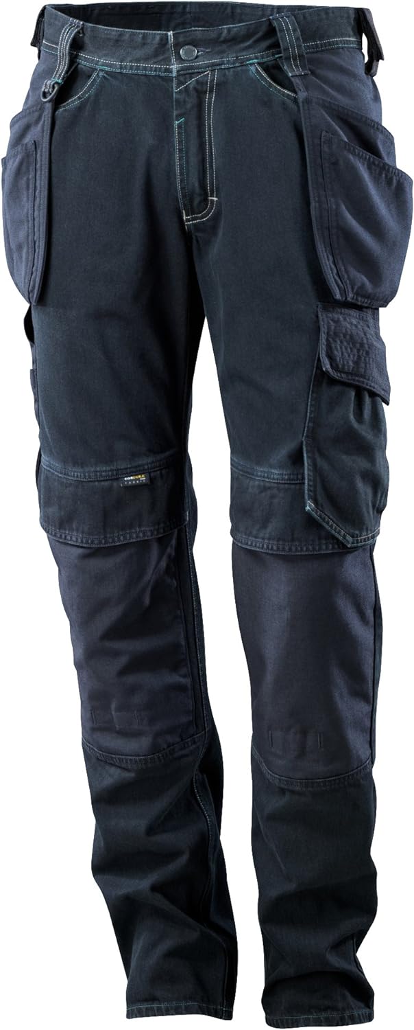 Mascot 15131-207-86-W34L30 Arbeits Jeans mit Hängetaschen strapazierbar, Dunkelblau-denim, W34L30 34