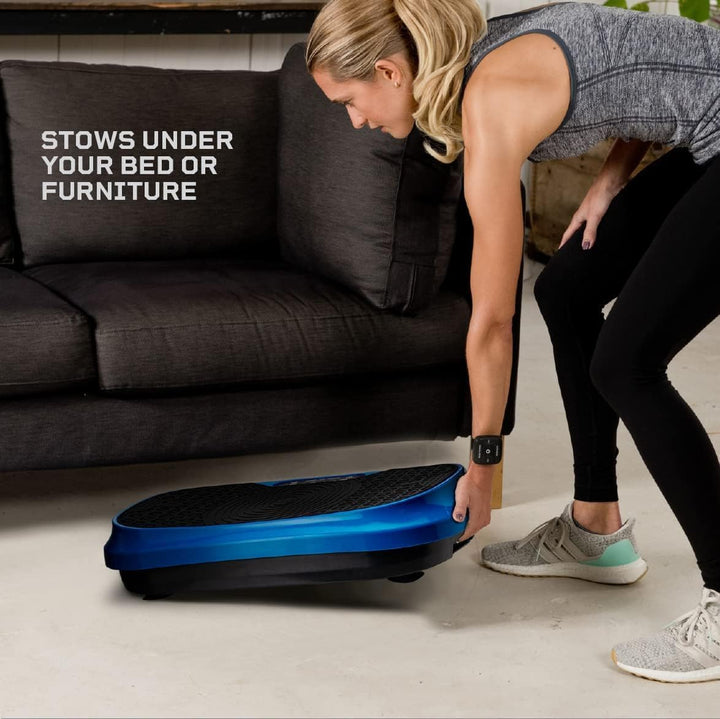Lifepro Waver Mini Vibration Plate Exercise Machine with Remote & Bands - Compact Whole Body Vibrati