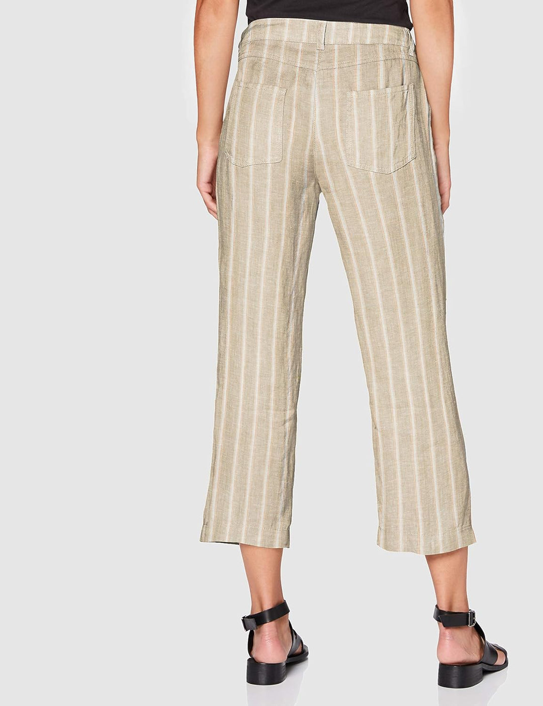 MCA Damen Nora Cropped Bootcut Jeans, per Pack Beige (Sand Stripe 227S), W42 (Herstellergrösse: 42/O