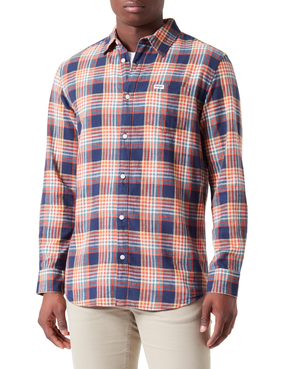 Wrangler Herren Shirt M Navy, M Navy