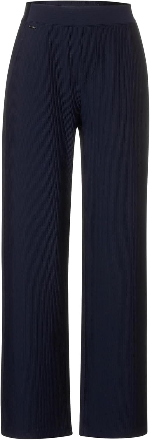 Street One Damen Hose Straight und High 40W / 30L Deep Blue, 40W / 30L Deep Blue