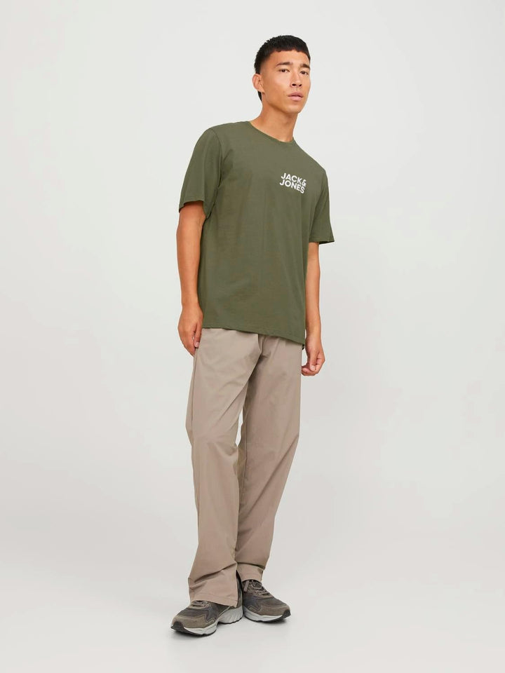 JACK & JONES Herren T-Shirt (3er Pack) M 3er Pack (Grün, Dunkelgrau, Schwarz), M 3er Pack (Grün