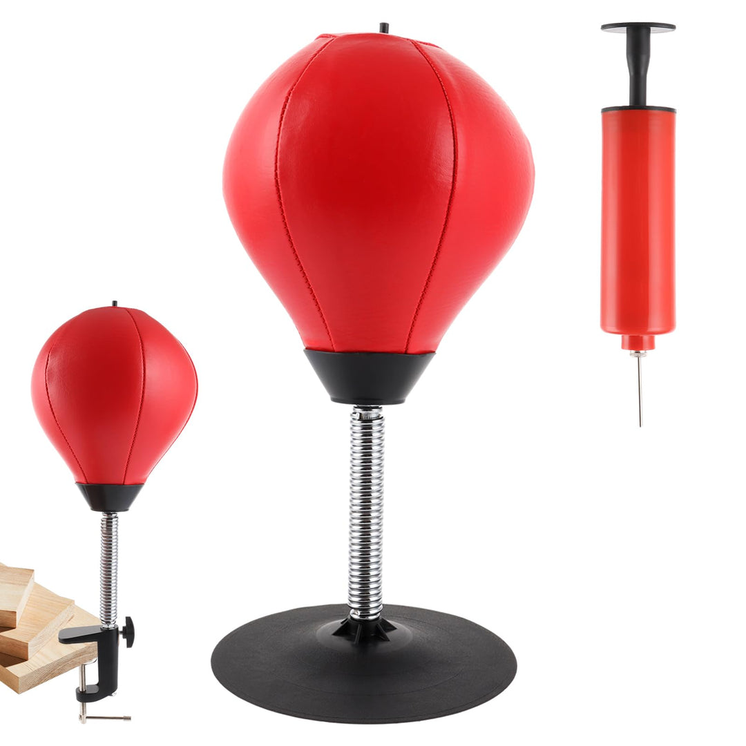 Boxsack für den Schreibtisch mit Tischklemme, Boxball mit Starken Saugnäpfen, Boxsack Stehend Kinder