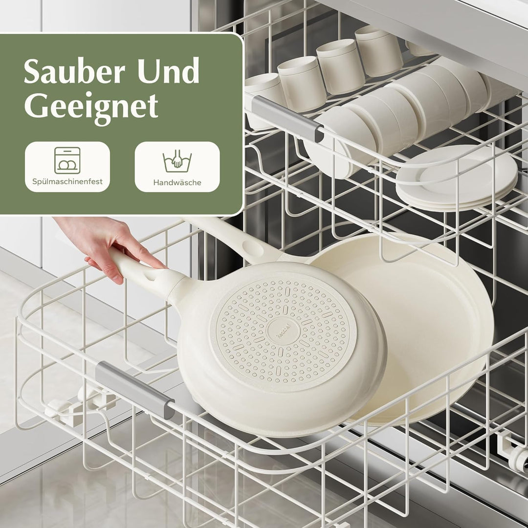 Redchef Bratpfanne 24cm, Keramik Pfanne Antihaft Beschichtet, Omelette Pfanne Induktion, PTFE-frei P