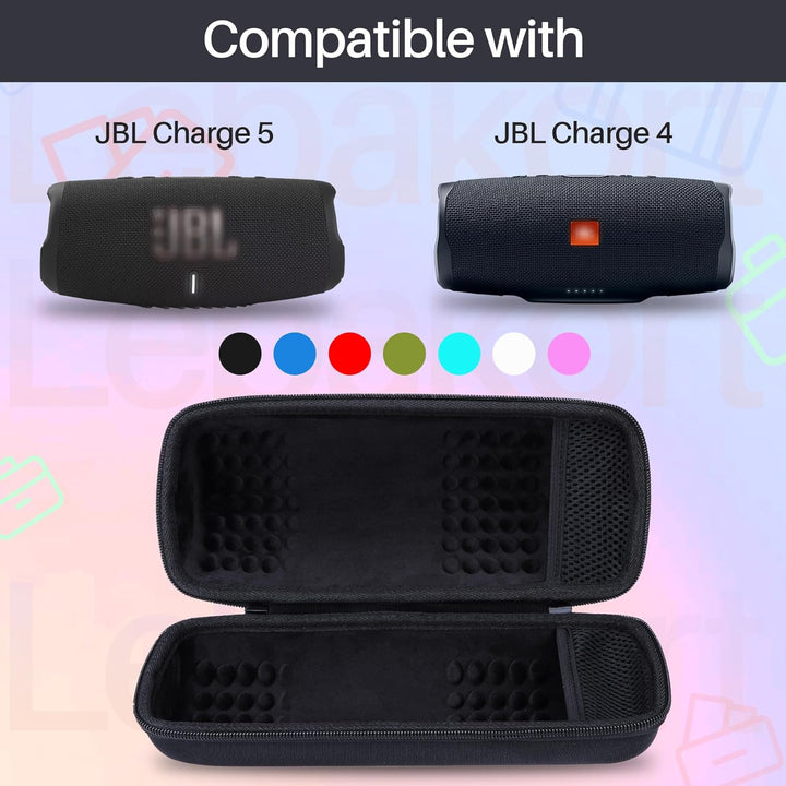 Lebakort Hart Reise Schutz Hülle Etui Tasche für JBL Charge 5 Charge 4 Bluetooth Wasserdichter Porta