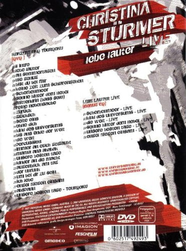Christina Stürmer - Lebe Lauter Live (Ltd. Deluxe Edt.) [Limited Deluxe Edition] [2 DVDs] [Limited D