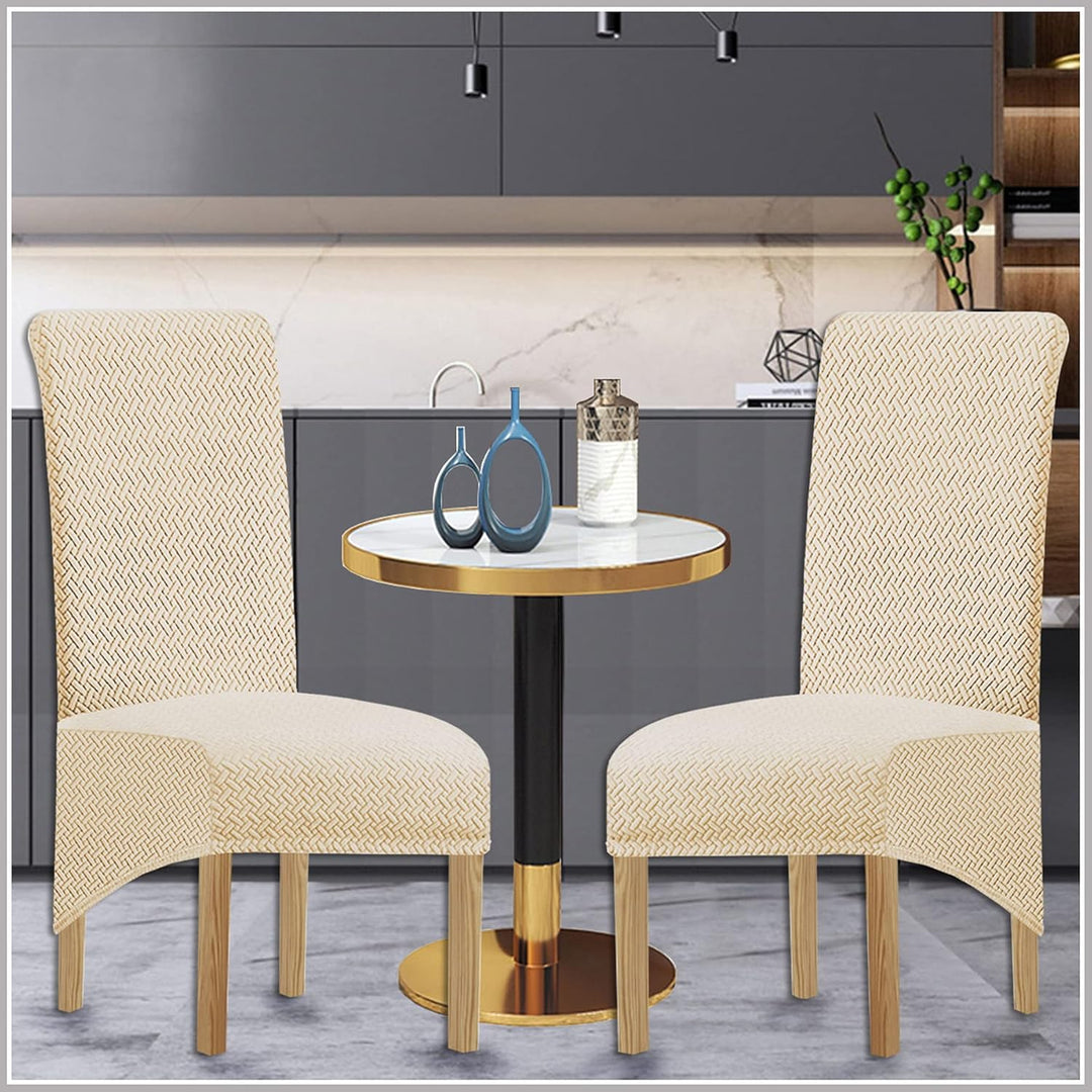 KELUINA XL Stuhlhussen,Universal Stretch Stuhlhussen 2er 4er 6er Set Stuhlbezug für Stuhl Esszimmer