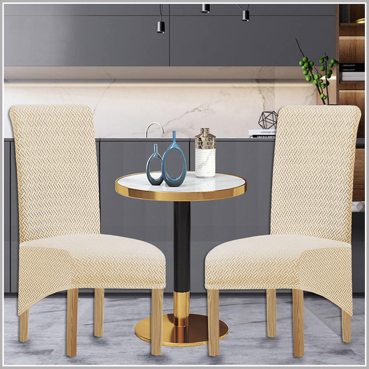 KELUINA XL Stuhlhussen,Universal Stretch Stuhlhussen 2er 4er 6er Set Stuhlbezug für Stuhl Esszimmer