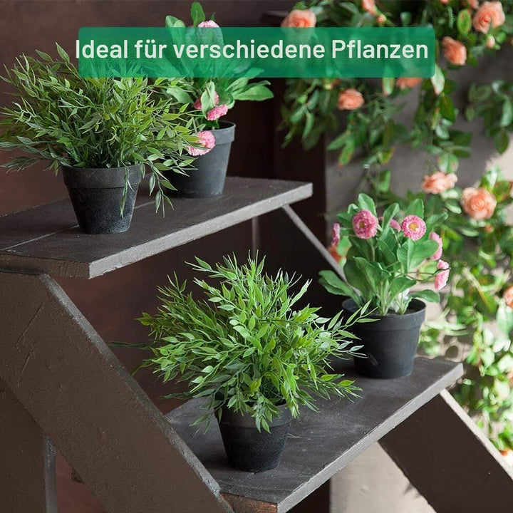 vensovo 10,2cm Schwarzer Tontopf für Pflanzen mit Untertasse - 6er Pack Kleiner Terrakotta-Pflanzent