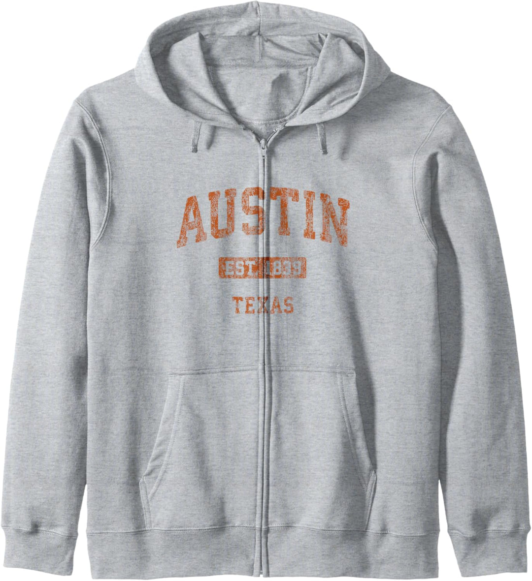 Austin Texas TX Vintage-Sportdesign Kapuzenjacke