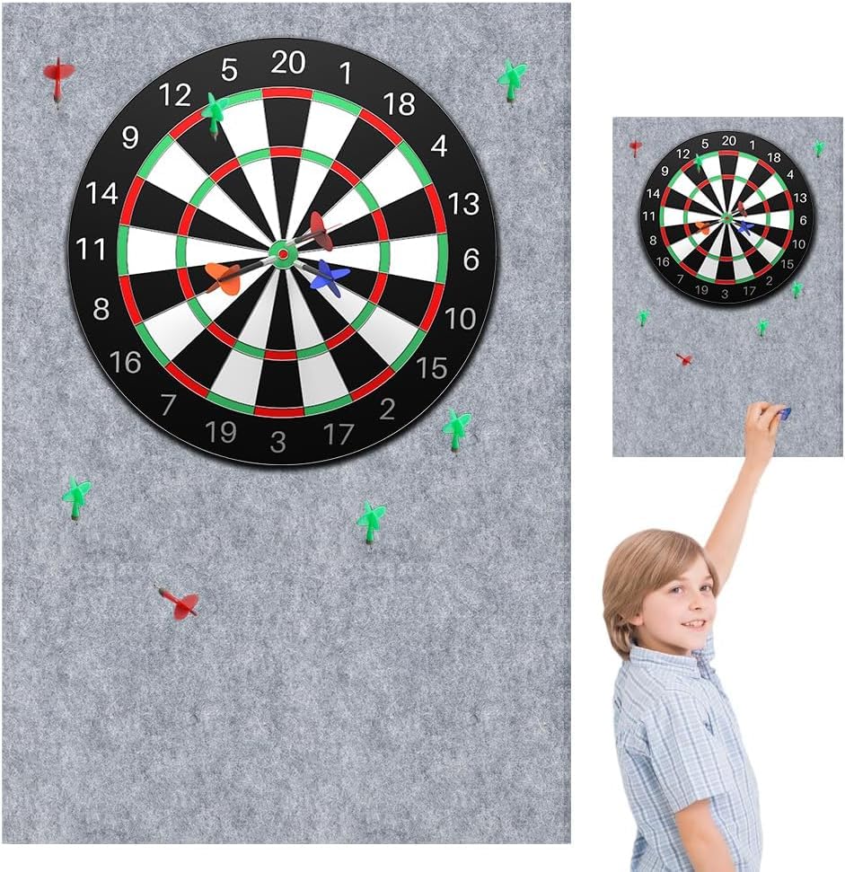 Dartboard Wandschutz, Filz-Dartboard-Wandschutz Selbstklebend Dartscheiben Umrandung, Dart Wandschut